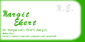 margit ekert business card